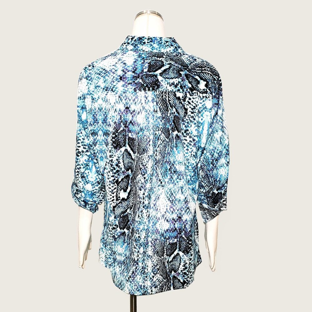 Jaclyn Smith Collection Reptile Print Blouse - Picture 5 of 7